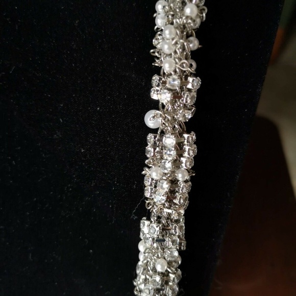 Amazing Bling Necklace/Belt 35" Long 100's of Rhin - Picture 6 of 8